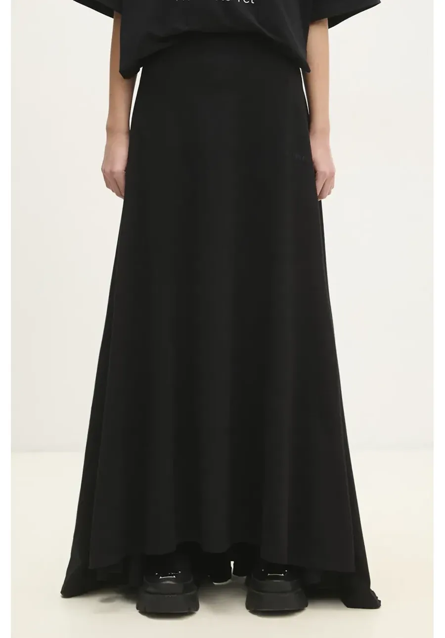 obrazek 1 VETEMENTS spódnica Ballroom Jersey kolor czarny maxi rozkloszowana WA66SK610B