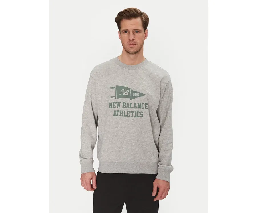 obrazek 1 New Balance Bluza MT51929 Szary Regular Fit