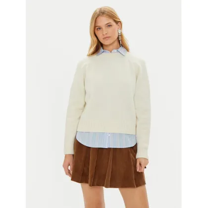 Zdjęcie Weekend Max Mara Sweter Gabbia 2425366162 Écru Regular Fit