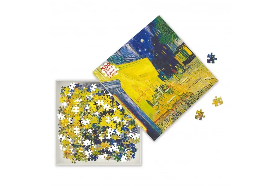 obrazek 3 Puzzle dla dorosłych Vincent van Gogh: Taras kawiarni (500 elementów) - Flame Tree Publishing
