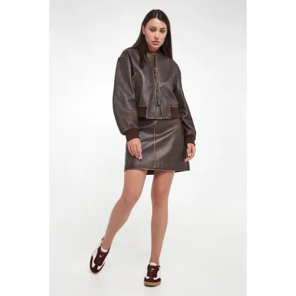 Zdjęcie Spódnica skórzana Zelia WEEKEND MAX MARA Weekend Max Mara