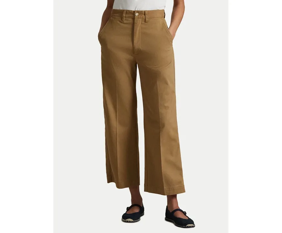 obrazek 1 Polo Ralph Lauren Spodnie materiałowe 211873988001 Beżowy Wide Leg