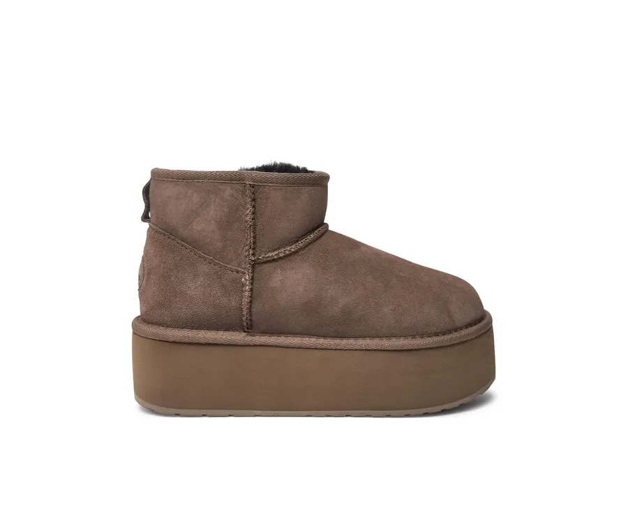 obrazek 1 EMU Australia Śniegowce Stinger Micro Flatform W13082 Brązowy