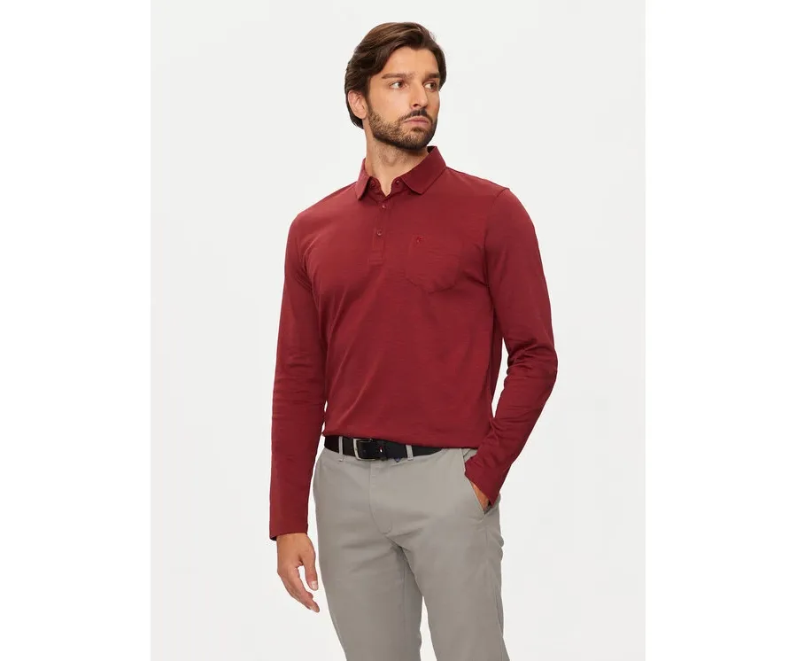 obrazek 1 Pierre Cardin Polo C5 30604.3055 Bordowy Regular Fit