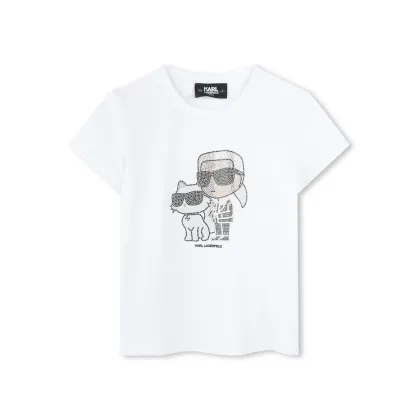 Zdjęcie Karl Lagerfeld Kids T-Shirt Z30489 S Biały Regular Fit