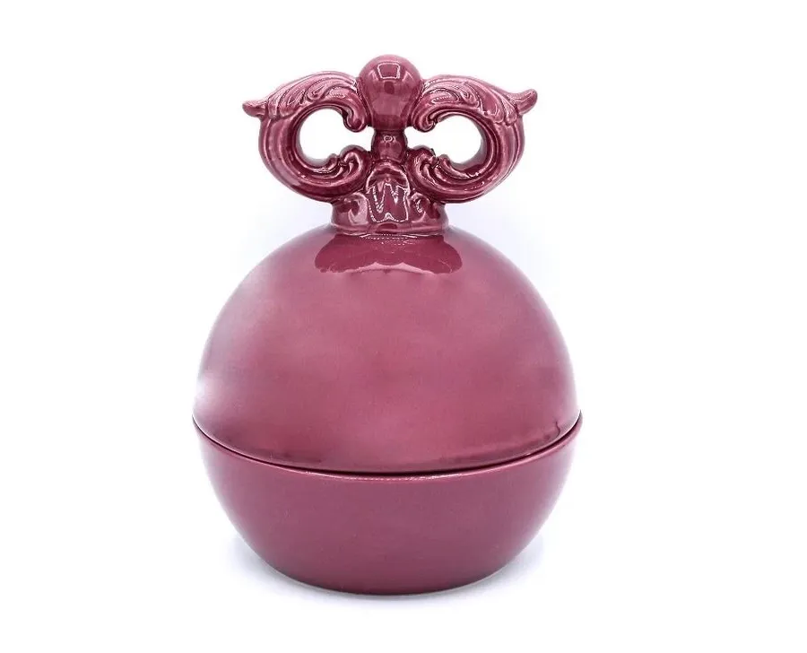 obrazek 1 Piękny pojemnik ceramiczny w stylu barokowym