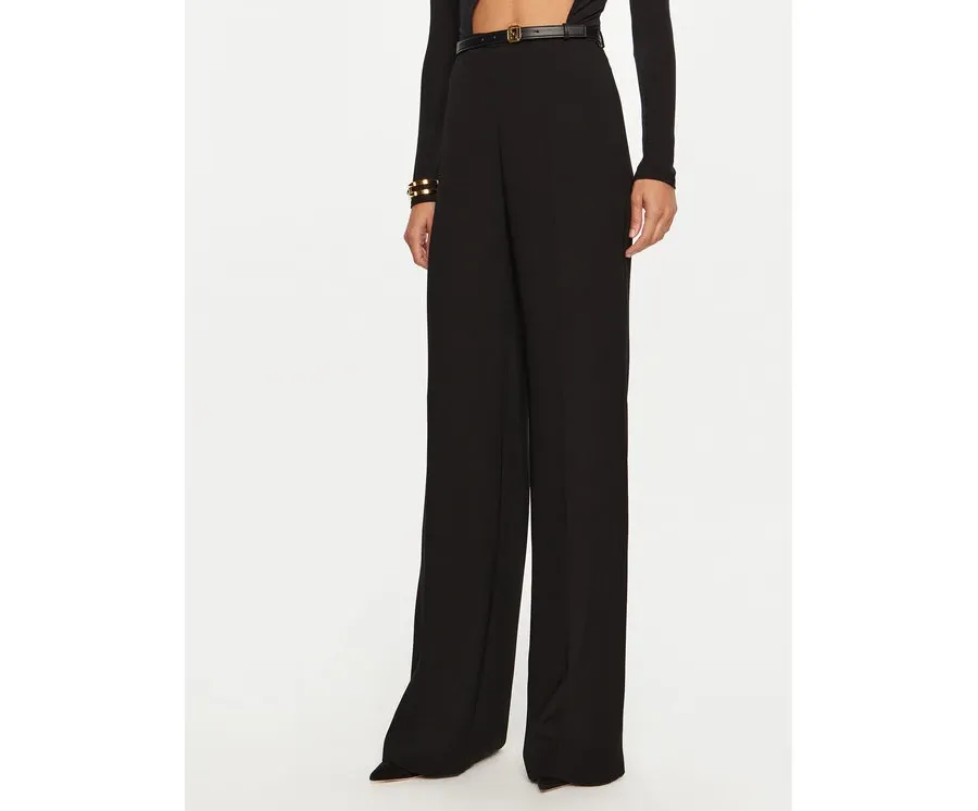 obrazek 1 Elisabetta Franchi Spodnie materiałowe PA-061-47E2-V300 Czarny Regular Fit
