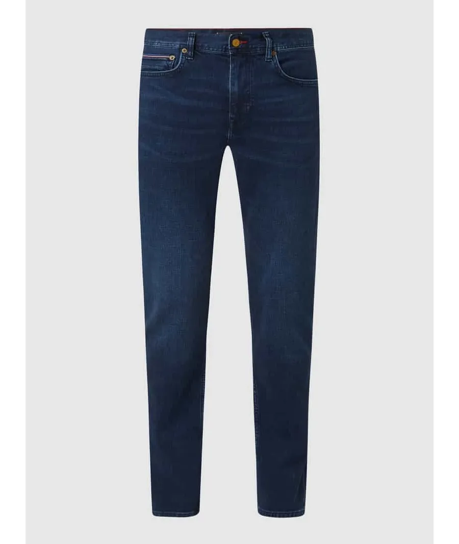 obrazek 1 Jeansy o kroju straight fit z dodatkiem streczu model ‘Denton’
