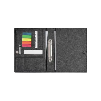 Zdjęcie Etui na dokumenty, tablet, wizytówki z ozdobnymi przeszyciami