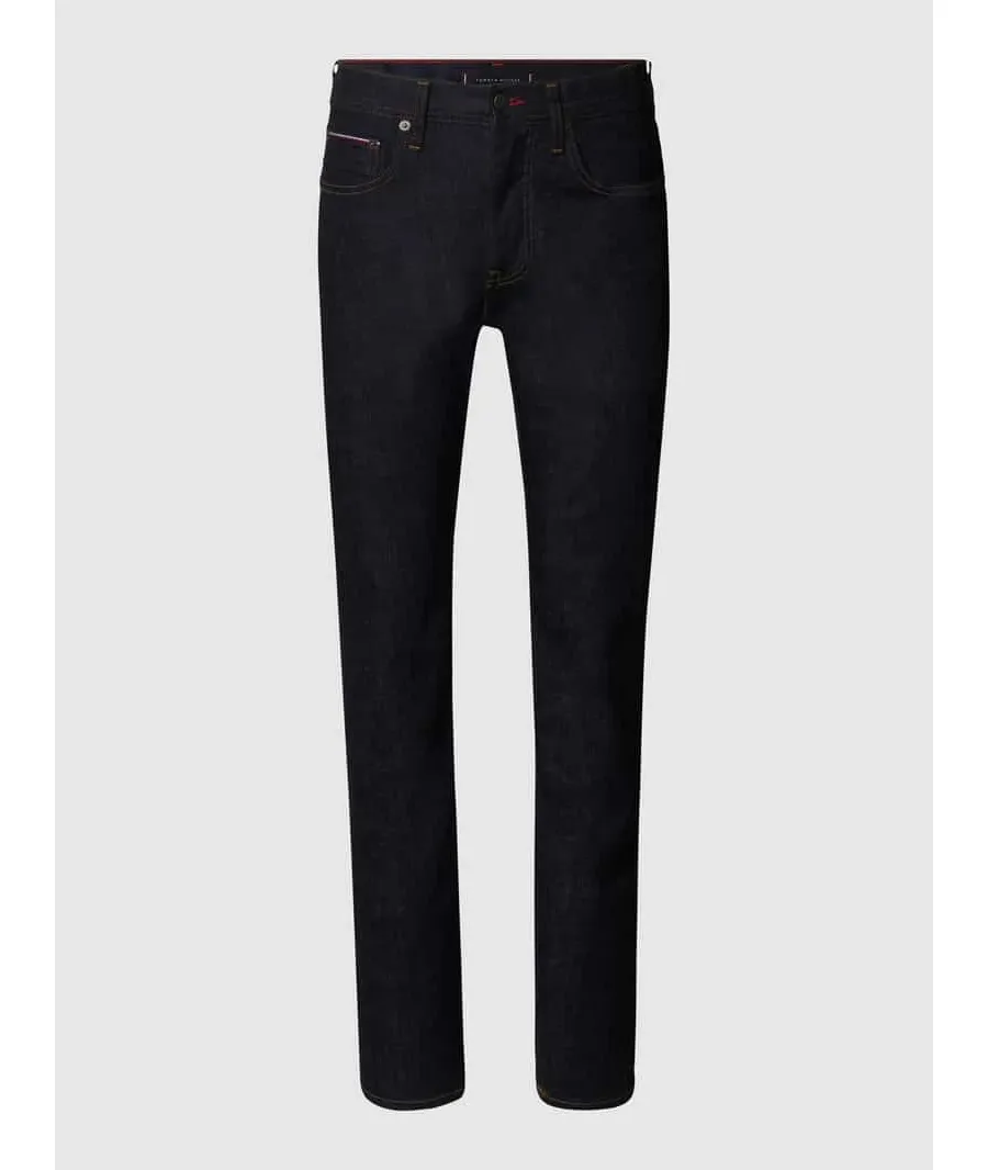 obrazek 1 Jeansy o kroju straight fit z dodatkiem streczu model ‘Denton’