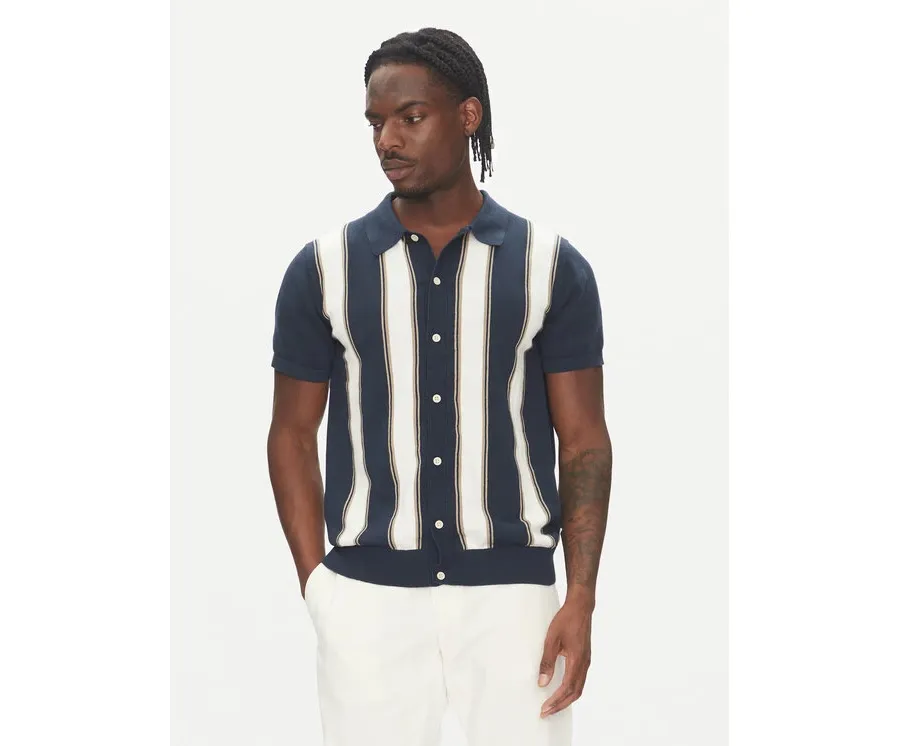obrazek 1 Lindbergh Kardigan 30-804062 Niebieski Relaxed Fit