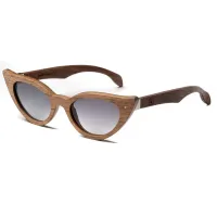 Picture Wooden cat eye glasses - Legno Light
