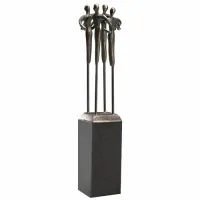 Zdjęcie Gustowna statuetka z platerowanego brązu