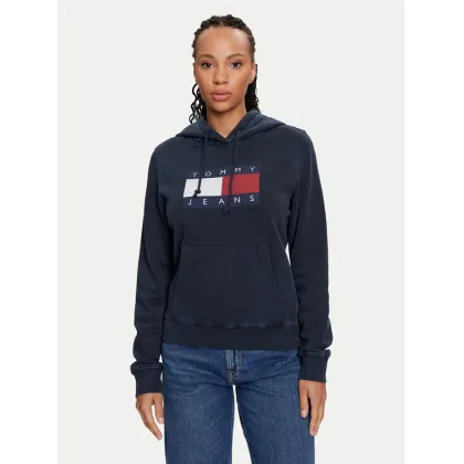 Zdjęcie Tommy Jeans Bluza Flag DW0DW18654 Granatowy Regular Fit