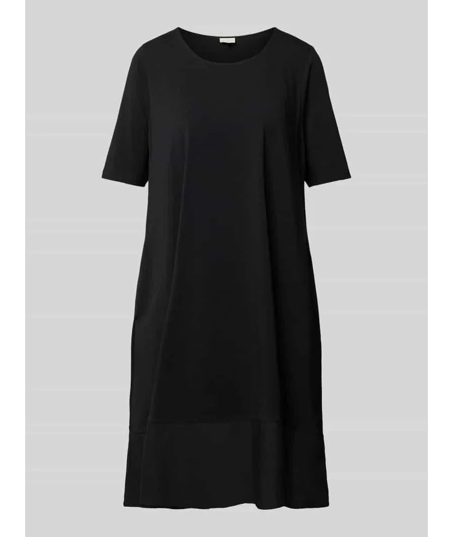 obrazek 1 Sukienka T-shirtowa o długości do kolan z okrągłym dekoltem
