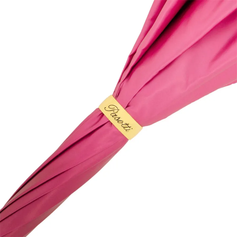 obrazek 7 Stylowy różowy parasol damski zdobiony motywem kwiatu dalii – Pasotti
