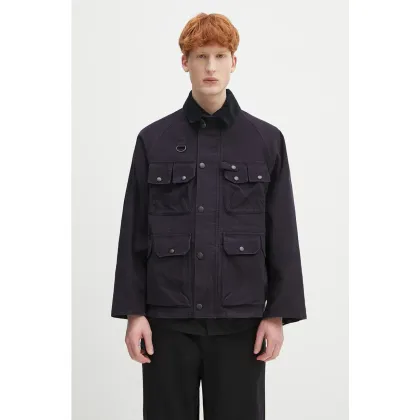 Zdjęcie Barbour kurtka bawełniana Barbour Modified Dryfly Casual Jacket kolor granatowy przejściowa MCA1036
