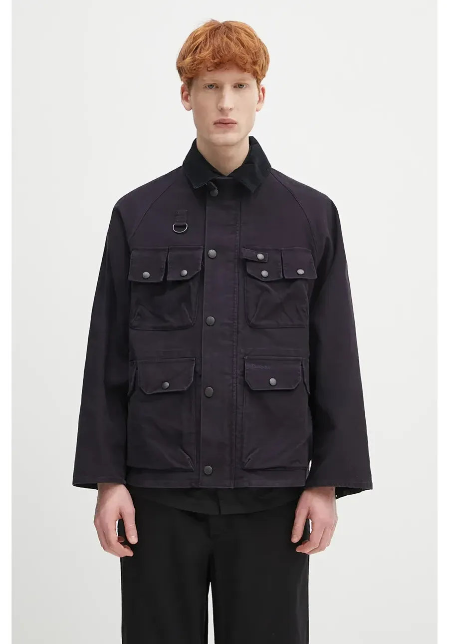 obrazek 1 Barbour kurtka bawełniana Barbour Modified Dryfly Casual Jacket kolor granatowy przejściowa MCA1036