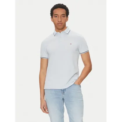 Zdjęcie Tommy Hilfiger Polo Seasonal MW0MW39993 Błękitny Slim Fit