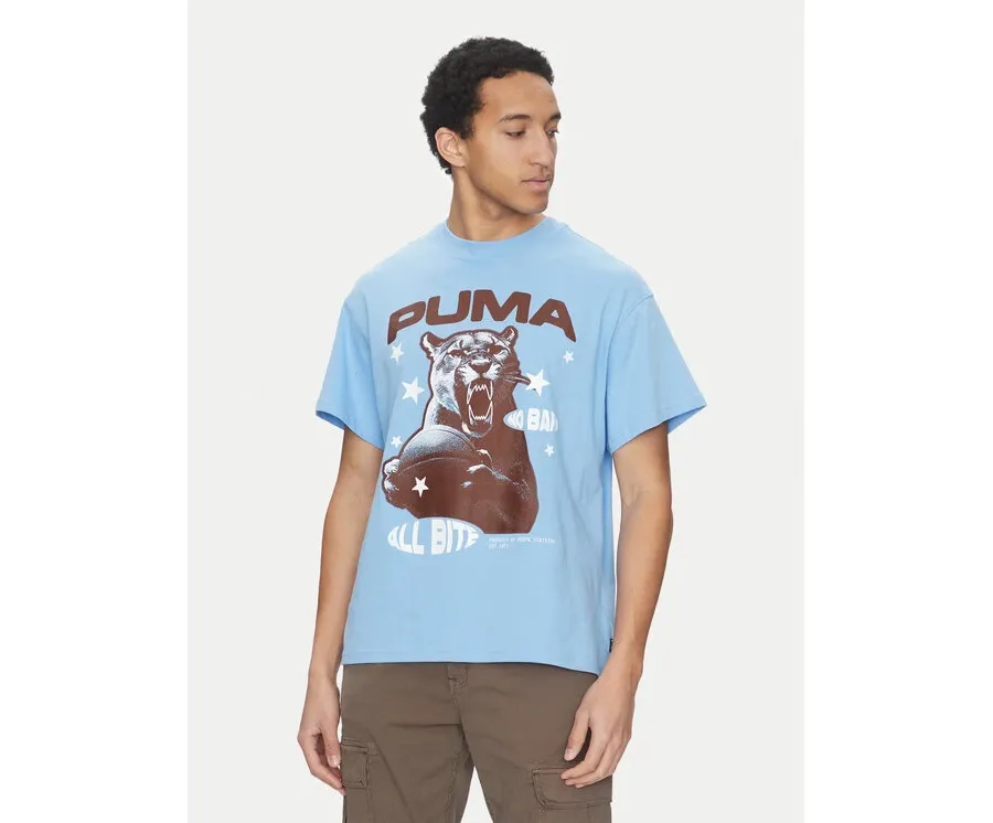 obrazek 1 Puma T-Shirt All Bite 630466 Niebieski Regular Fit