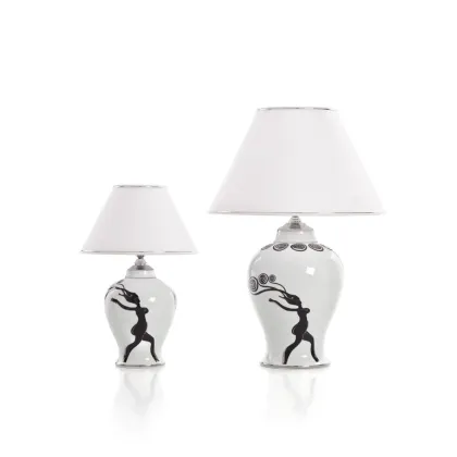 Zdjęcie Porcelanowa lampa z sylwetką kobiety MPM Porcellane