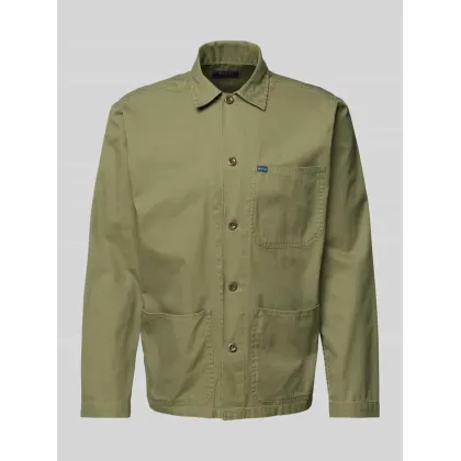 Zdjęcie Koszula jeansowa o kroju regular fit z detalem z logo model ‘OSBAR’