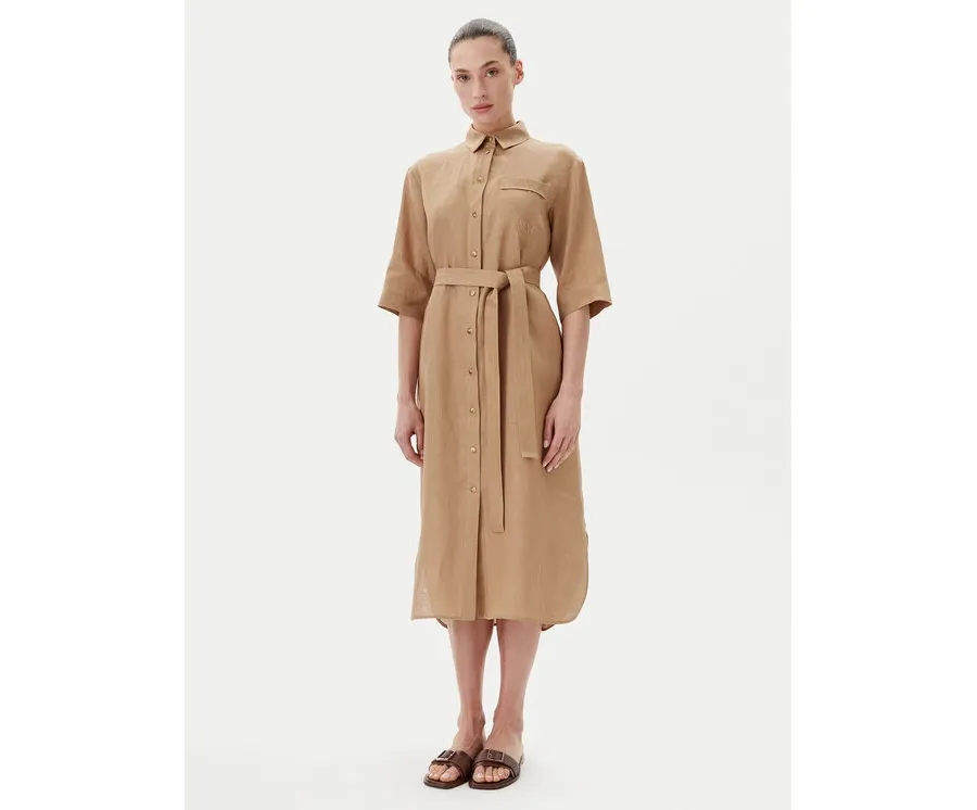 obrazek 1 Max Mara Sukienka koszulowa Salute 2516221028 Brązowy Regular Fit