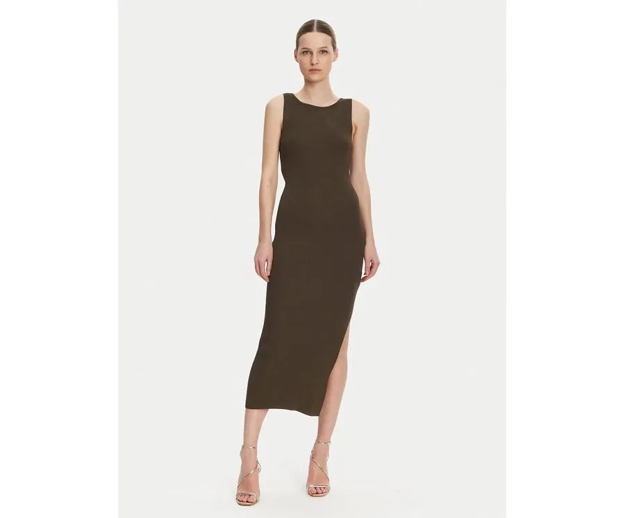 obrazek 1 Guess Sukienka dzianinowa W5GK47 Z3L10 Brązowy Regular Fit