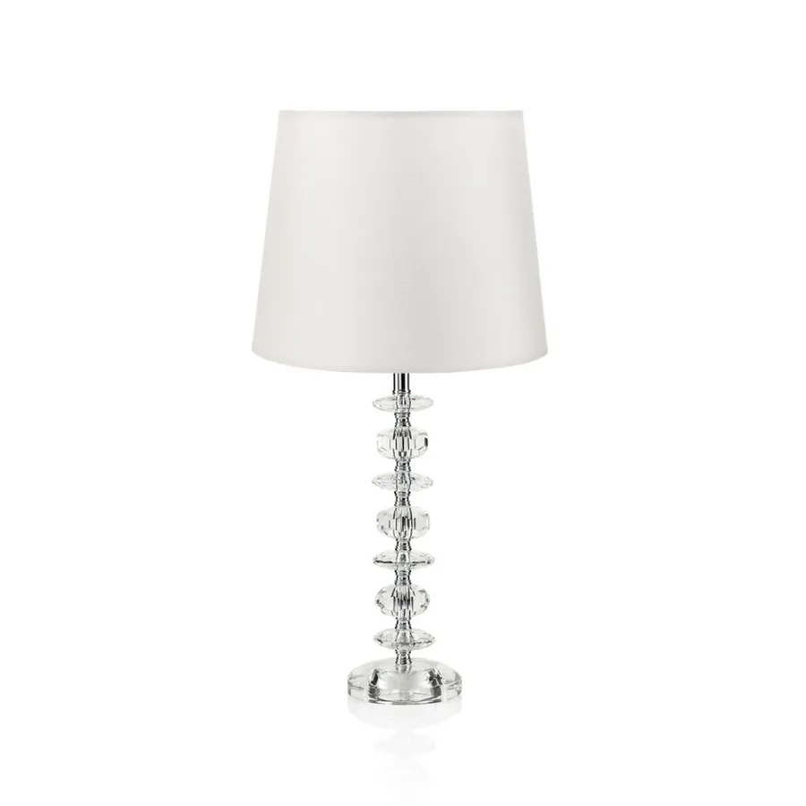 obrazek 1 Stylowa lampa stołowa „Nuty” z kryształu