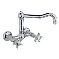 Zdjęcie Luksusowa bateria zlewozmywakowa ścienna - Officina Nicolazzi