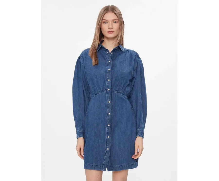 obrazek 1 Pepe Jeans Sukienka jeansowa Julie PL953449 Niebieski Slim Fit