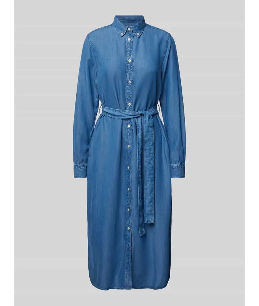 obrazek 1 Sukienka jeansowa z kołnierzykiem typu button down