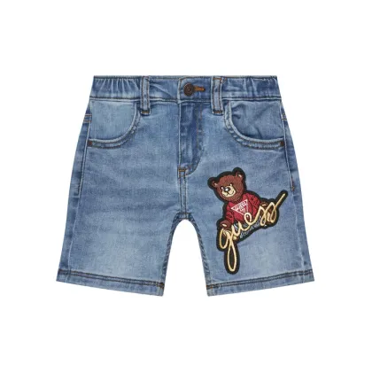 Zdjęcie Guess Szorty jeansowe N5GD14 D4CA0 Niebieski Regular Fit