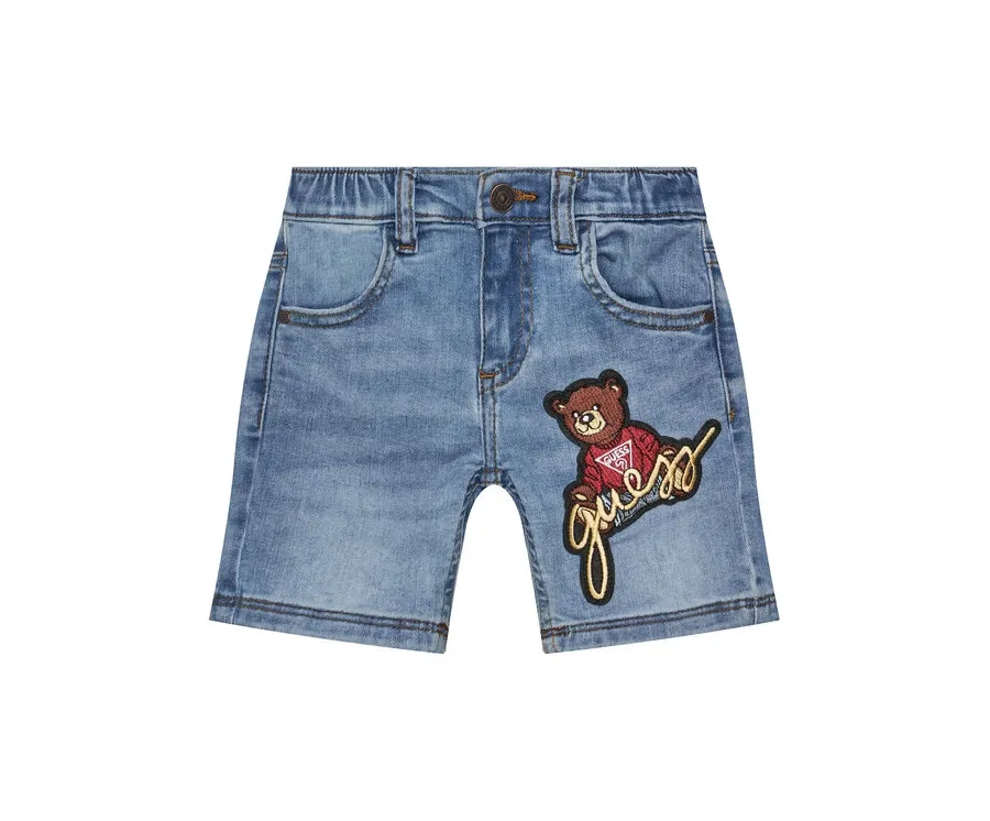 obrazek 1 Guess Szorty jeansowe N5GD14 D4CA0 Niebieski Regular Fit