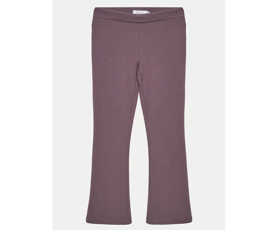 obrazek 1 NAME IT Spodnie materiałowe 13177337 Fioletowy Bootcut Fit
