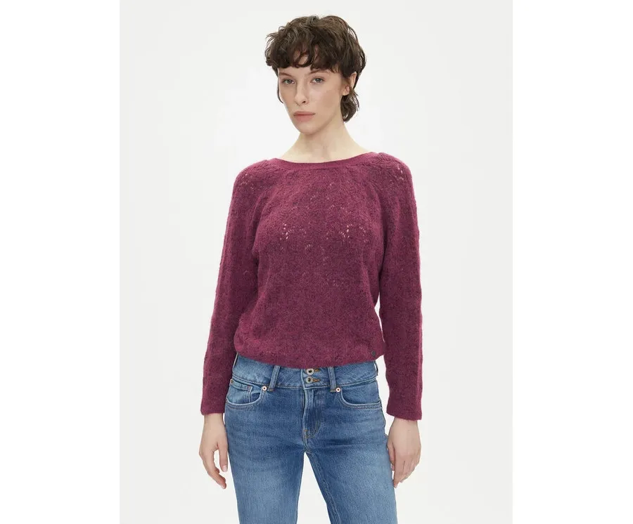 obrazek 1 Pepe Jeans Sweter Nova PL702239 Różowy Regular Fit