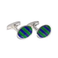 Zdjęcie Okrągłe spinki do mankietów Classic Green Blue