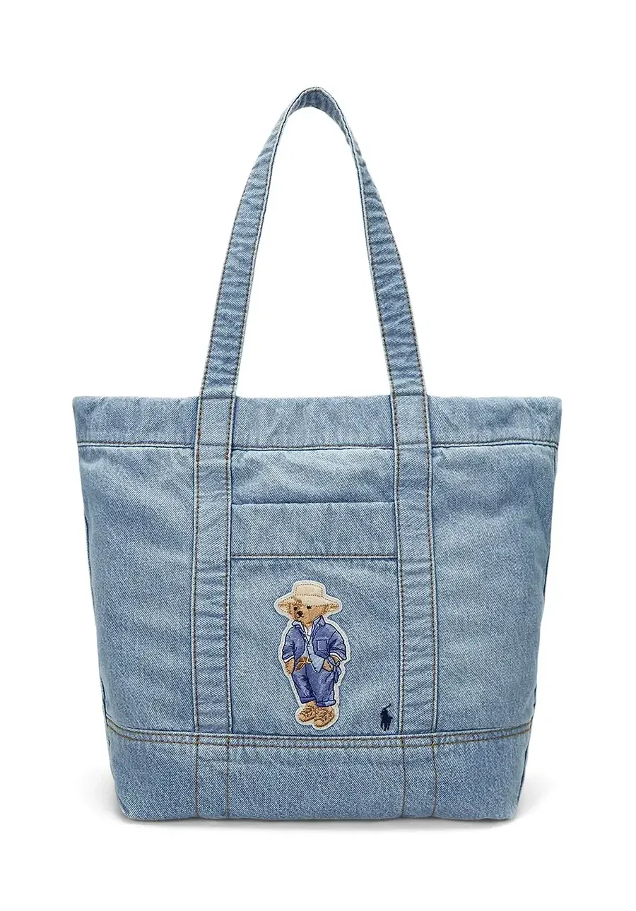 obrazek 1 Polo Ralph Lauren torebka bawełniana kolor niebieski 428960637