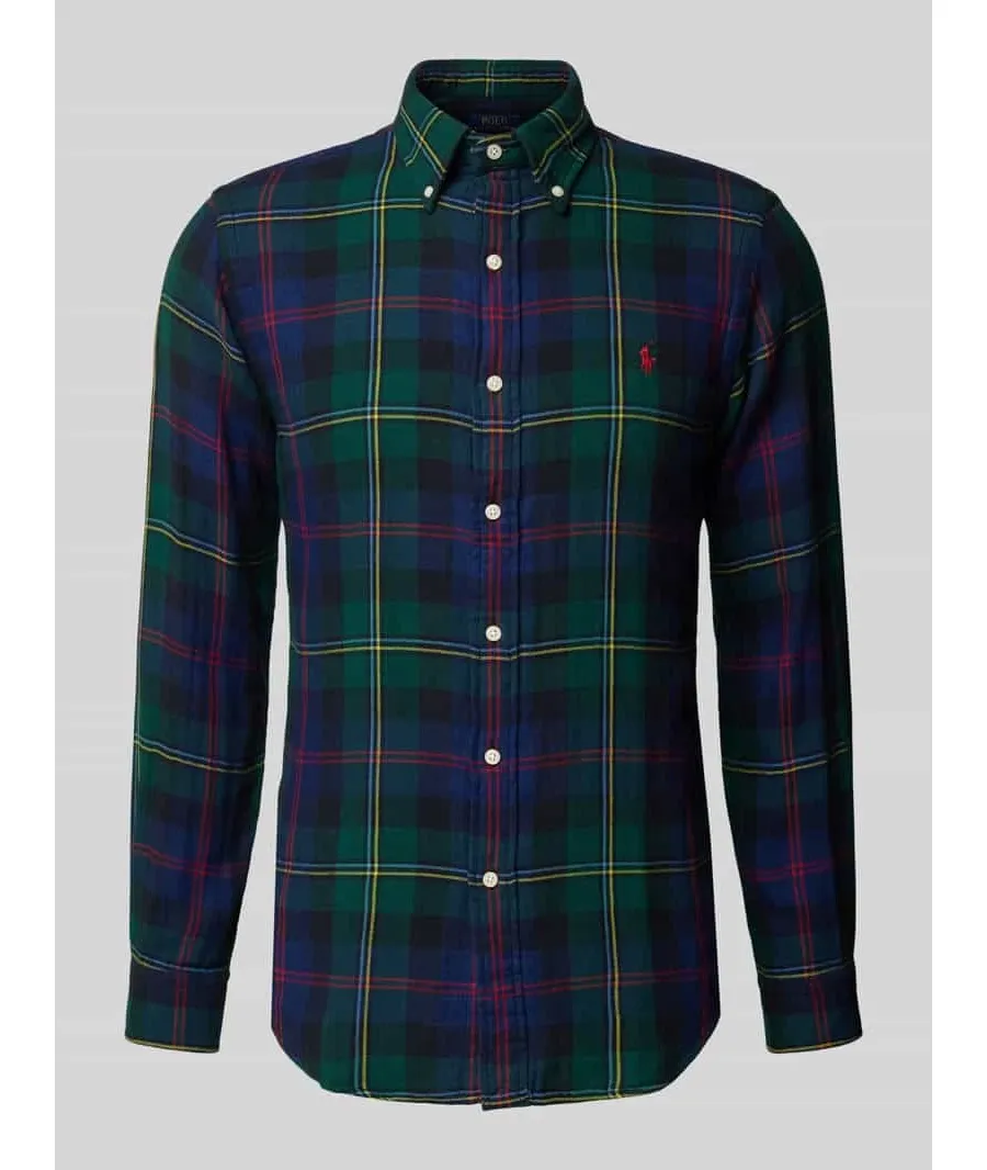 obrazek 1 Koszula casualowa o kroju custom fit z kołnierzykiem typu button down