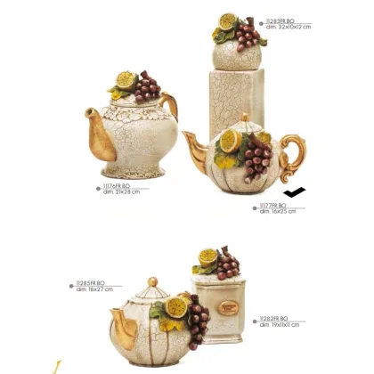 Picture Stylish teapot with fruit - Valle d'oro Patchi