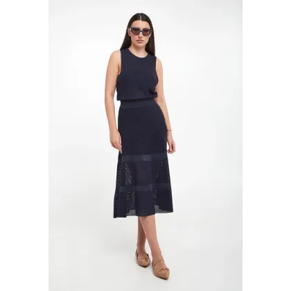 Zdjęcie Spódnica błyszcząca midi ELISABETTA FRANCHI Elisabetta Franchi