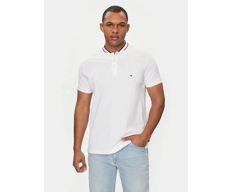 obrazek 1 Tommy Hilfiger Polo Mao MW0MW34752 Biały Slim Fit