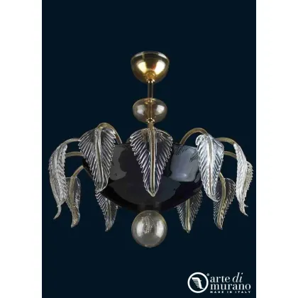 Zdjęcie Ręcznie robiona lampa sufitowa ze szkła Murano