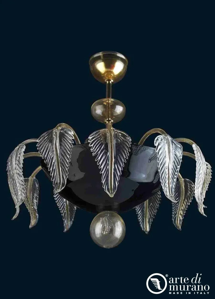 obrazek 1 Ręcznie robiona lampa sufitowa ze szkła Murano