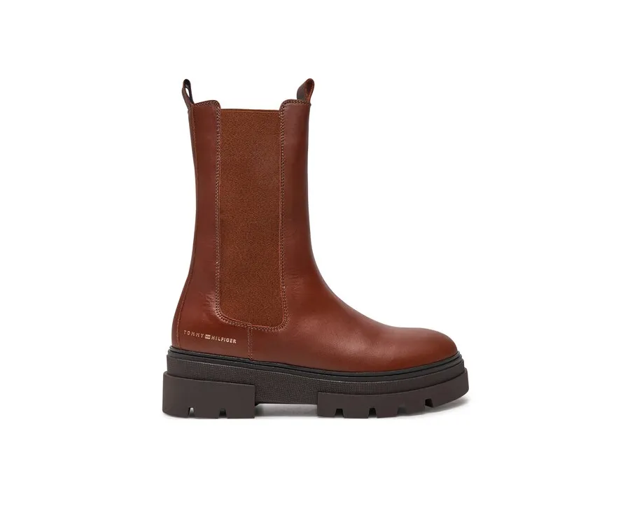 obrazek 1 Tommy Hilfiger Sztyblety Monochromatic Chelsea Boot FW0FW06730 Brązowy