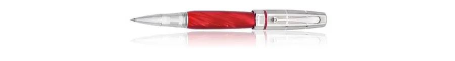 obrazek 2 Cenne Czerwone Pióro Kulkowe Miya Argento Celluloid Montegrappa