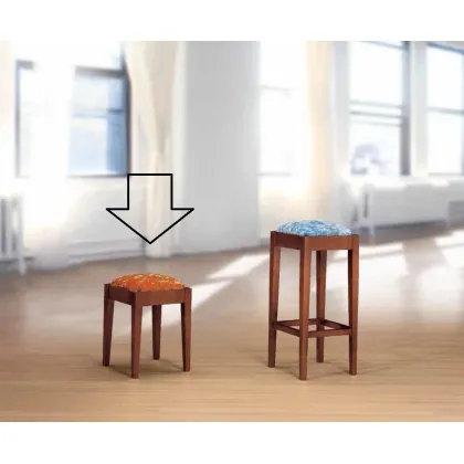 Zdjęcie Oryginalny stołek w stylu antycznym do salonu - Morello Gianpaolo