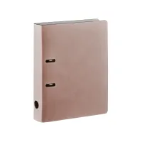 Picture Leather document binder 32x29x5 cm, ash pink