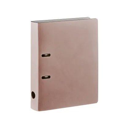 Zdjęcie Skórzany segregator na dokumenty 32х29x5 cm w kolorze popielatego różu