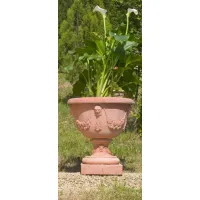 Picture Elegant terracotta garden pot - Fornace Masini